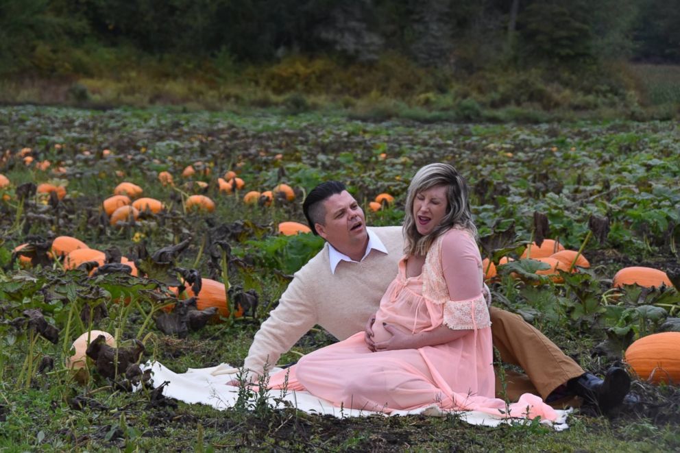 PHOTO: Todd Cameron and his wife had a maternity photo shoot with a surprise ending.