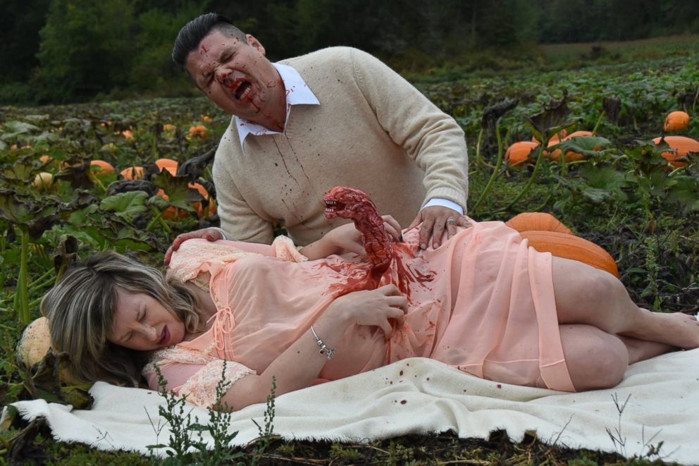 PHOTO: Todd Cameron and his wife had a maternity photo shoot with a surprise ending. 