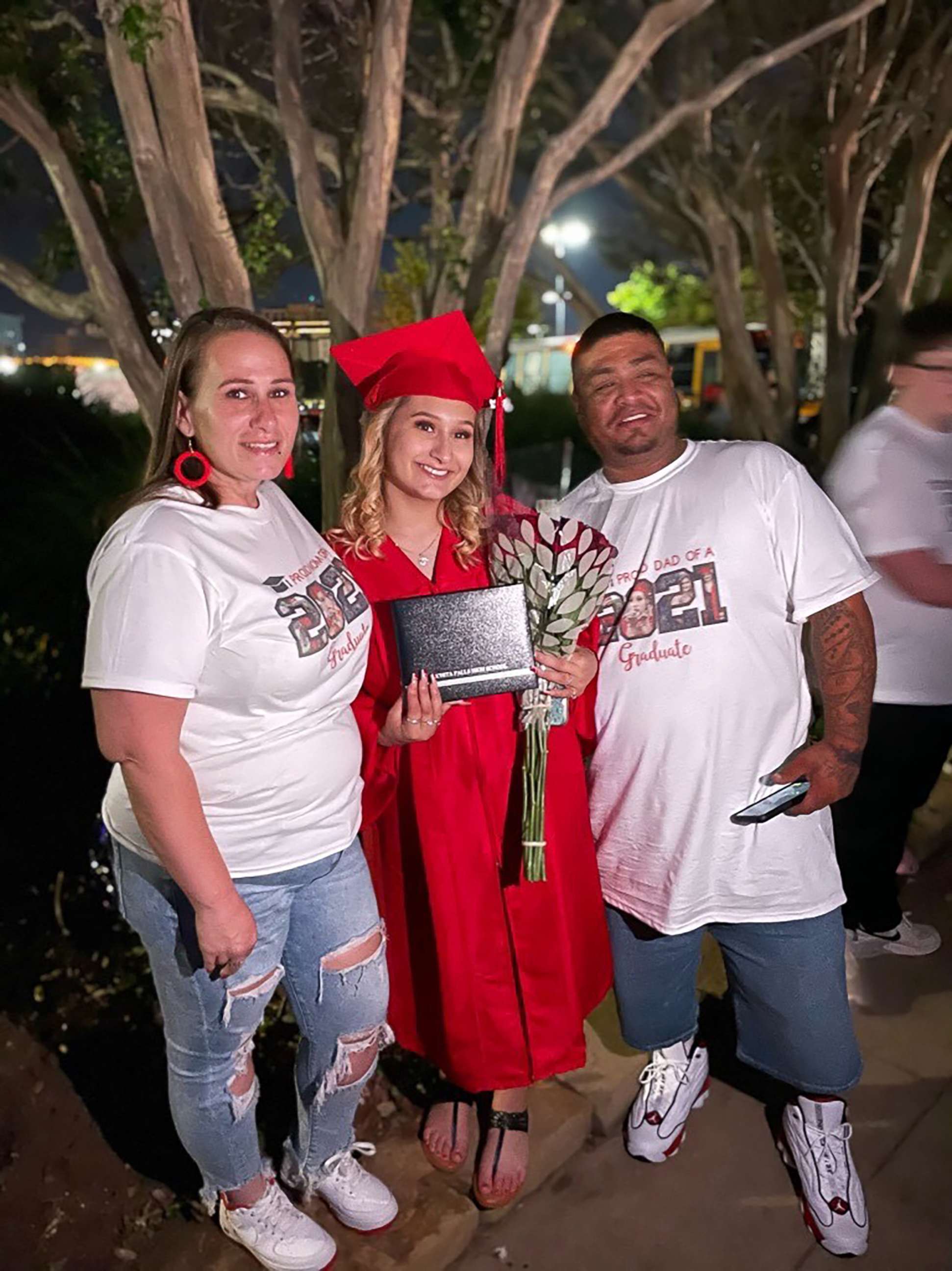PHOTO: Alize Martinez was 19 years old when she died earlier this month. Here, she is pictured with her parents at her high school graduation.