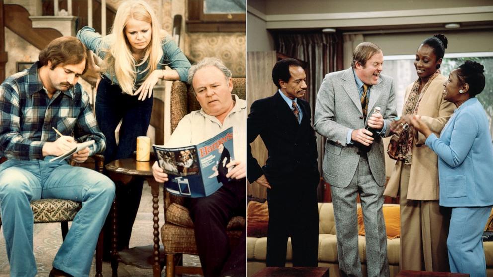 PHOTO: Scene from "All in the Family," left. Scene from "The Jeffersons."