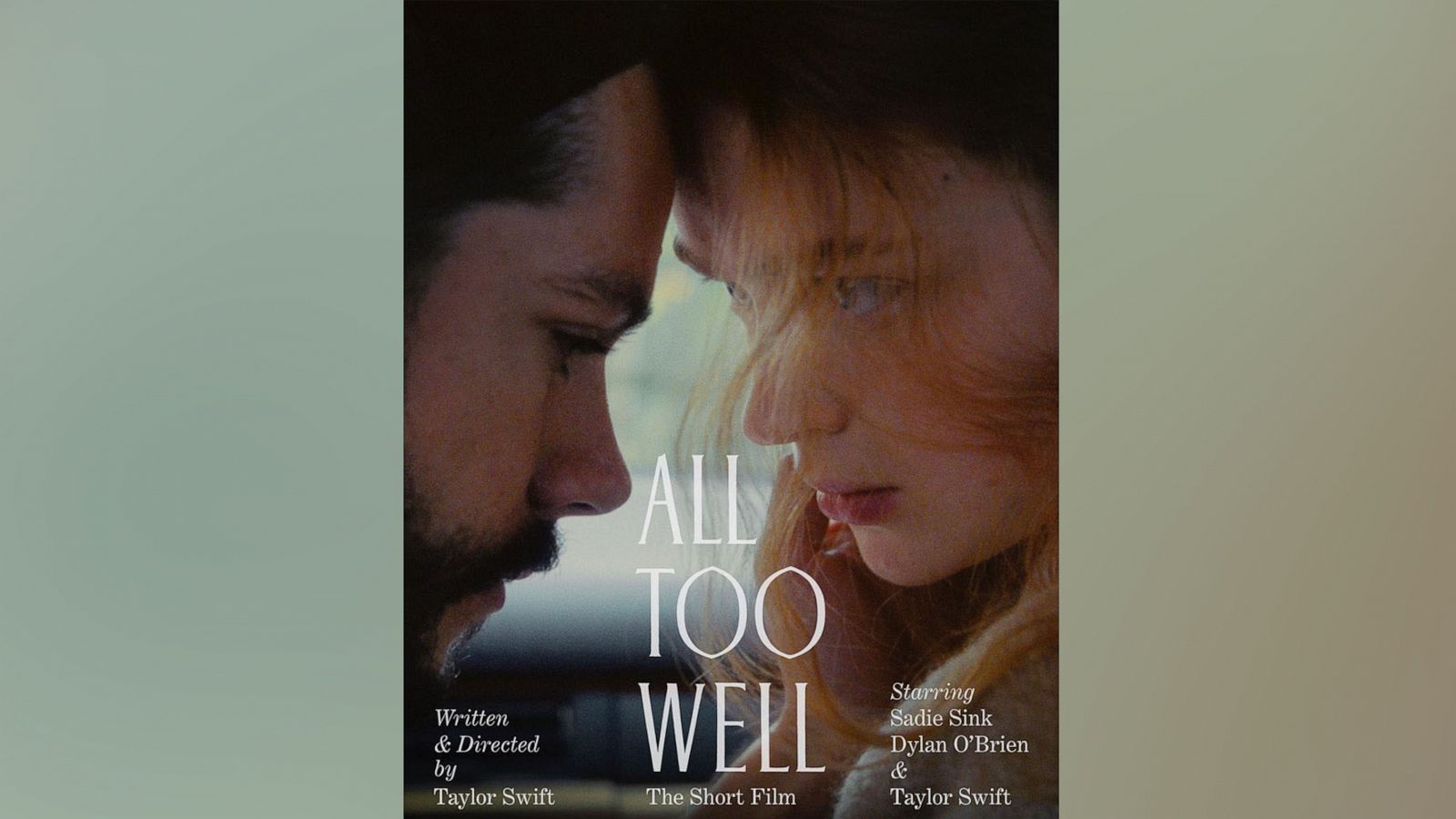 PHOTO: The promotional poster for Taylor Swift's short film "All Too Well."