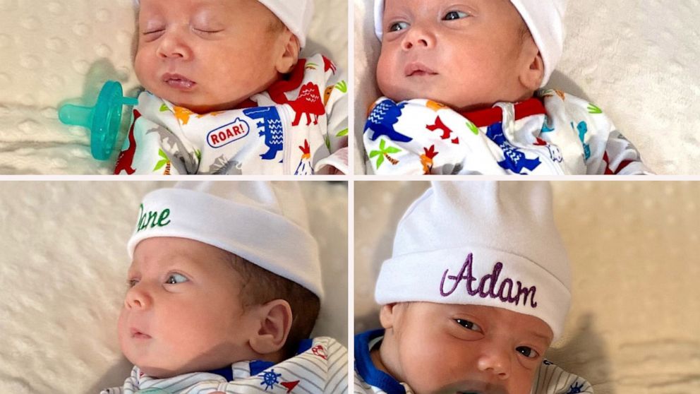 Life-changing' surprise of quadruplets nearly doubles family in size - ABC News