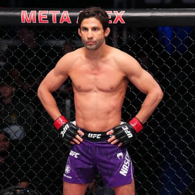 PHOTO: Allan Nascimento of Brazil prepares to face Mitch Raposo in a flyweight fight during the UFC Fight Night event at Meta APEX on June 20, 2026 in Las Vegas, Nevada.