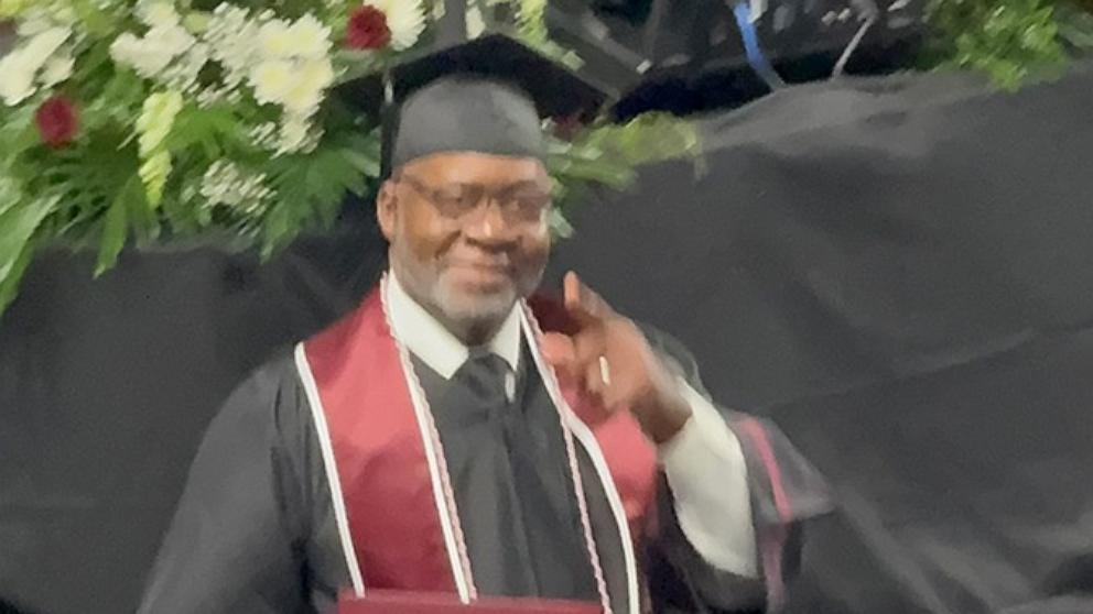 PHOTO: Allen Brooks, 60, graduated college in December 2024, fulfilling a promise he made to his late mom Sarah Pearl Brooks to finish his studies.