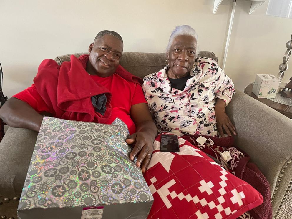 PHOTO: Allen Brooks with his late mother Sarah Pearl Brooks, who died in June 2024.