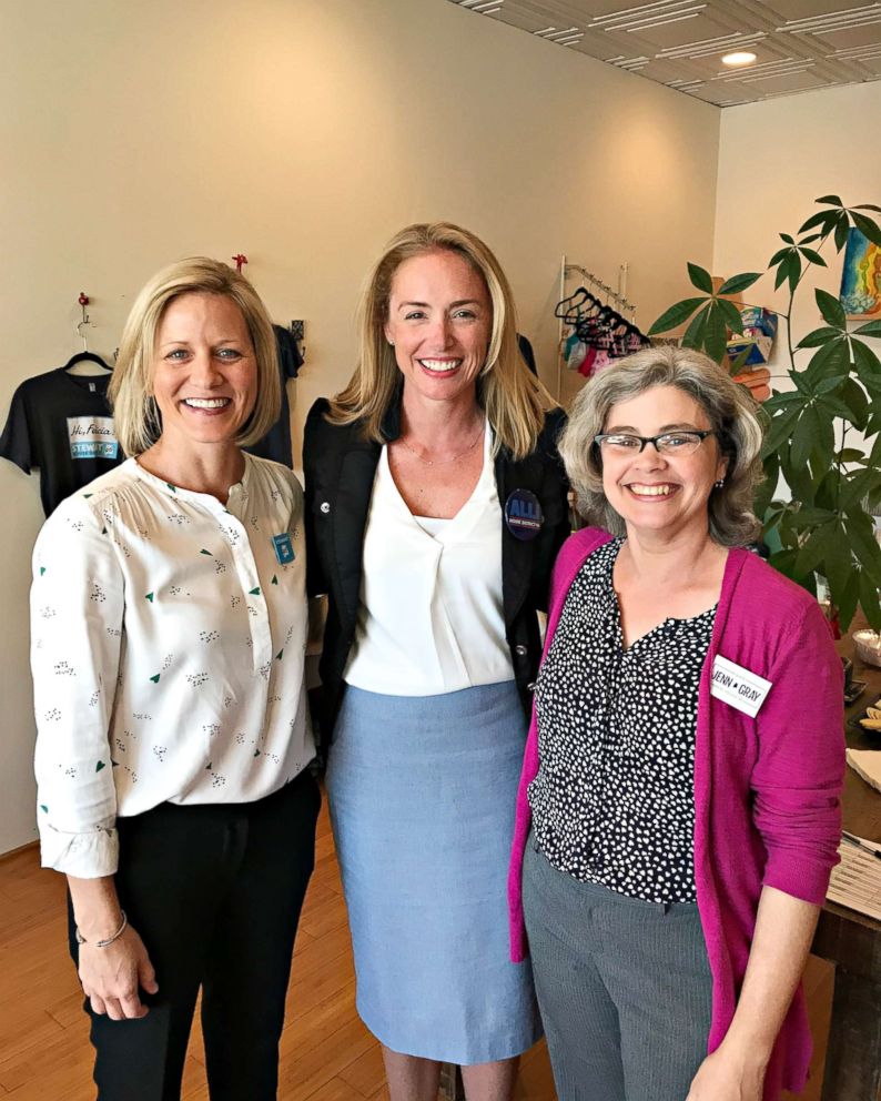 PHOTO: Felicia Stewart, left, Alli Summerford, center, and Jenn Gray pose together.