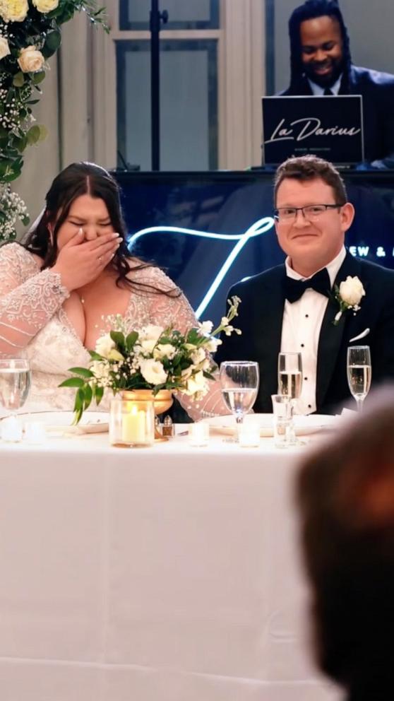 VIDEO: Maid of honor who missed friend's wedding to give birth gives emotional speech