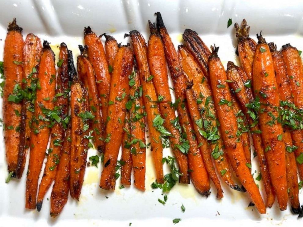 PHOTO: Harissa spice roasted carrots. 