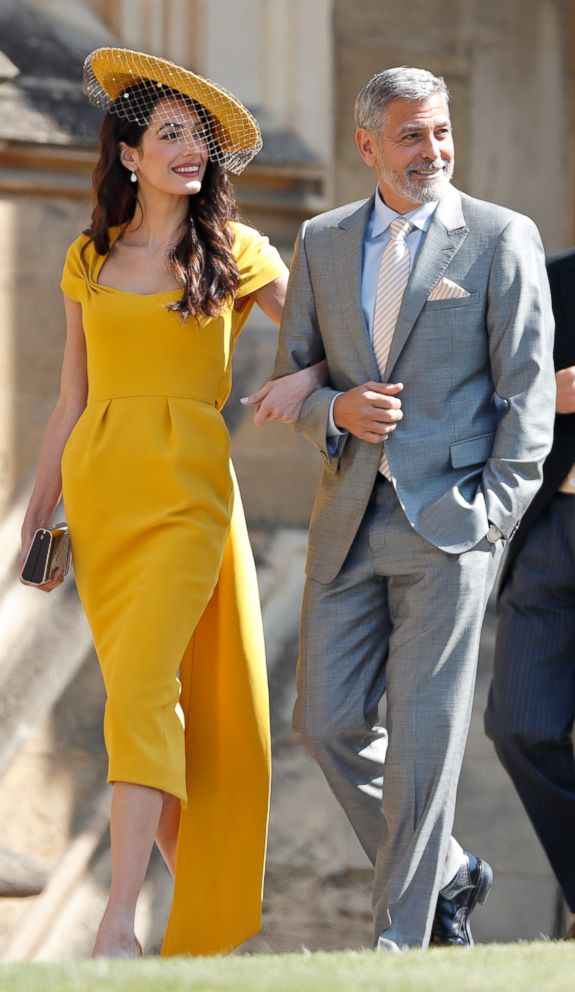 PHOTO: Amal Clooney and George Clooney attend the wedding of Prince Harry to Meghan Markle at St George's Chapel, Windsor Castle, May 19, 2018, in Windsor, England.