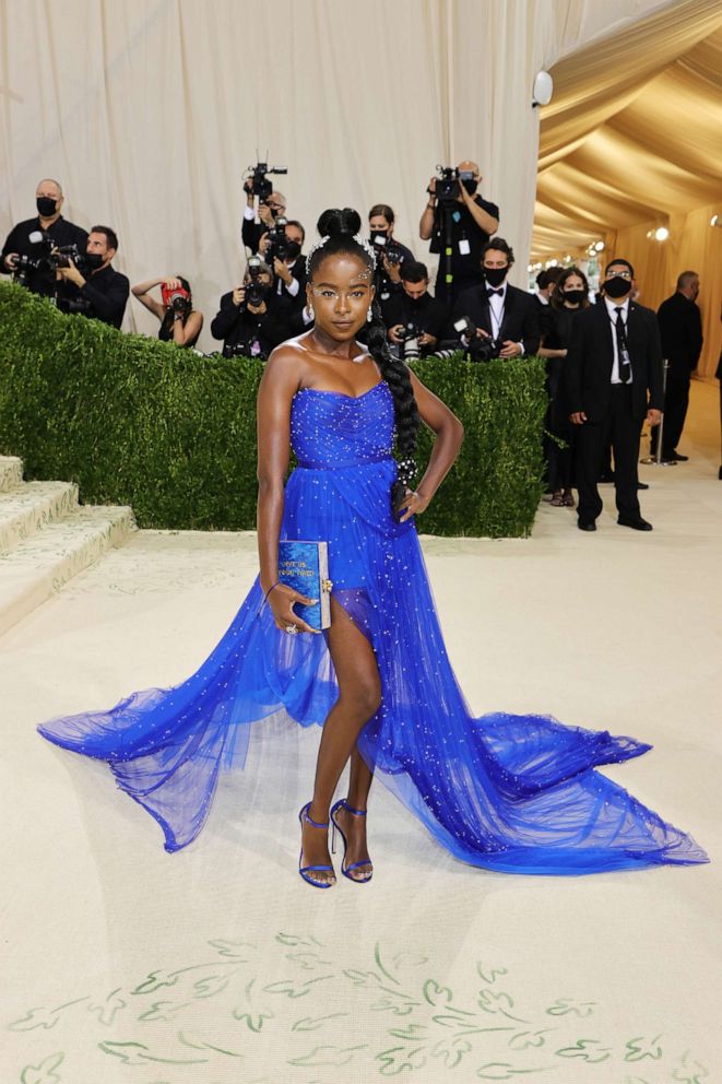 PHOTO: Amanda Gorman attends The 2021 Met Gala Celebrating In America: A Lexicon Of Fashion at Metropolitan Museum of Art, Sept. 13, 2021, in New York.