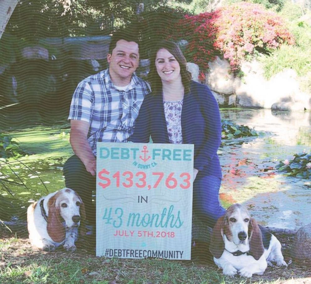 Amanda Williams and her husband Josh share the announcement that they are debt-free on July 5, 2018.