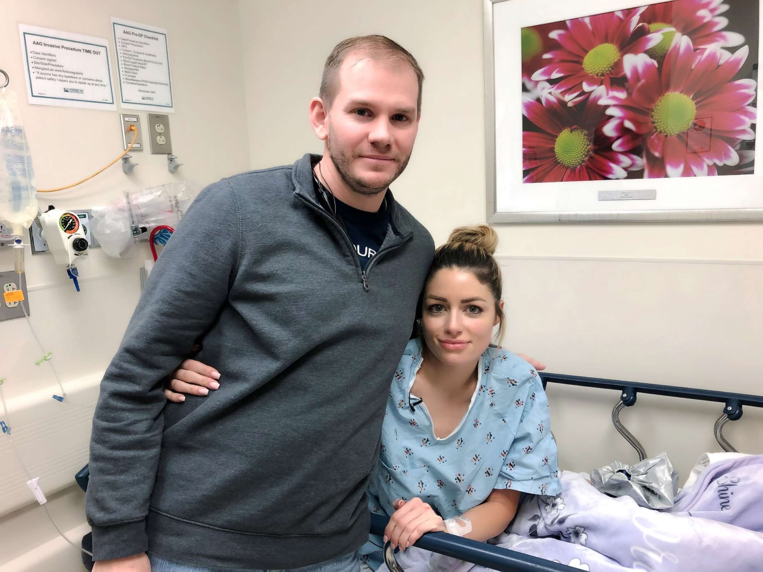 PHOTO: Amanda Hayhurst, 32, poses with her husband, Marcus, before surgery.