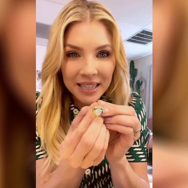 PHOTO: In a post made to her Instagram, Amanda Kloots reveals the alterations made to the engagement ring from her late husband. 