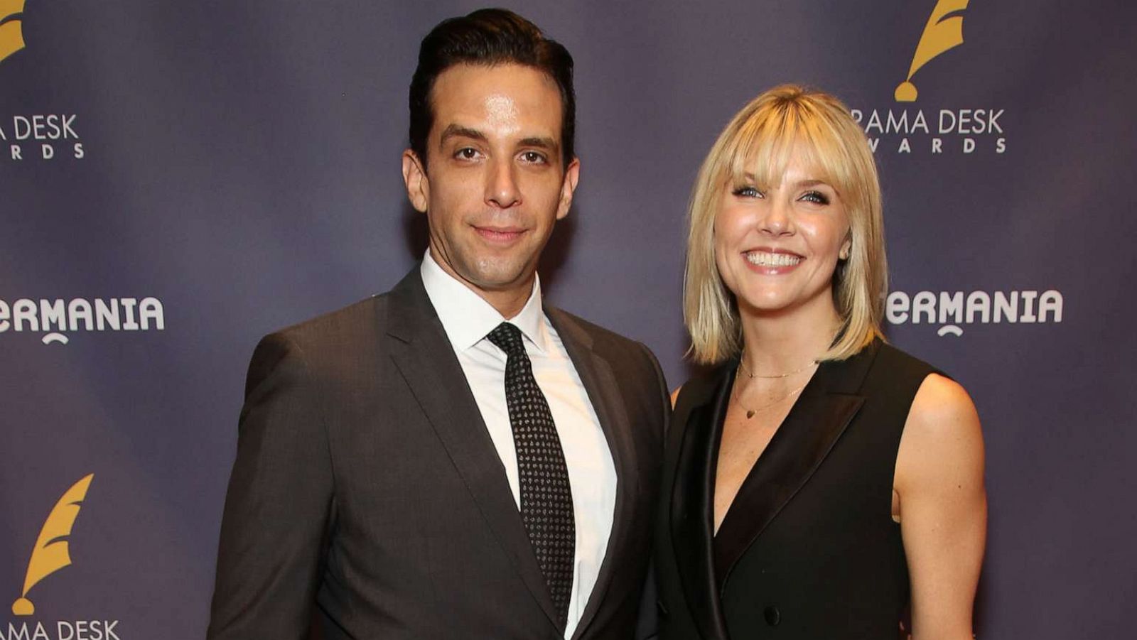 PHOTO: In this June 4, 2017, file photo, Nick Cordero and Amanda Kloots attend the 2017 Drama Desk Awards at Town Hall in New York.