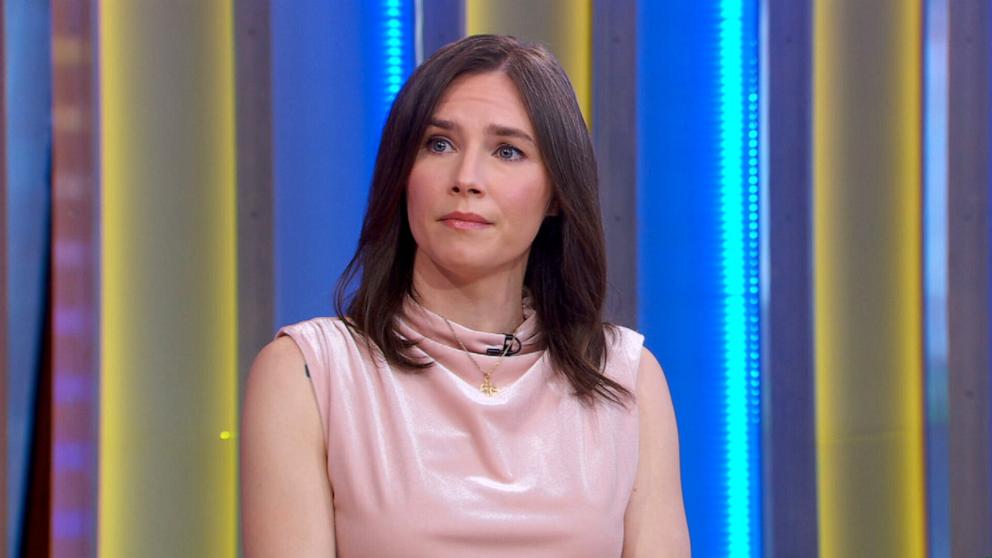 PHOTO: Amanda Knox appears on “Good Morning America” on March 25, 2025.