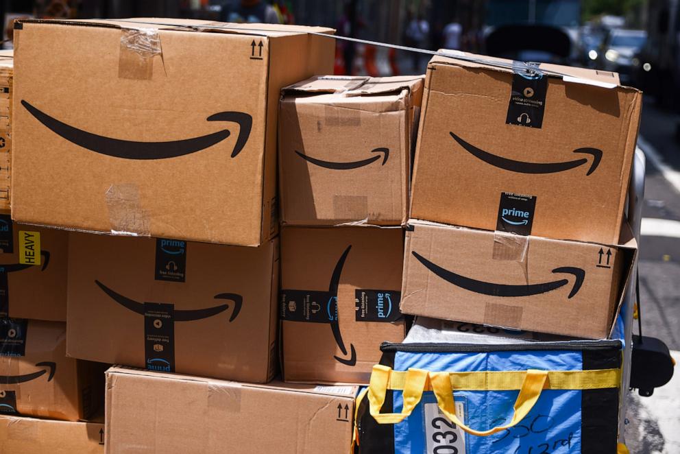 PHOTO: Prime packages are being delivered in Manhattan, July 6, 2024.