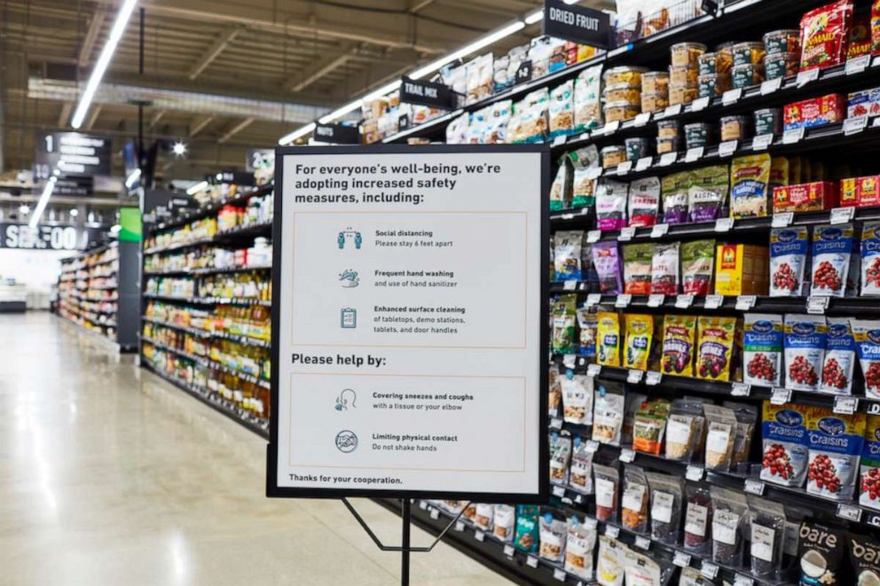 PHOTO: Amazon said they're taking the same safety measures applied at Whole Foods Markets and applying them to their Amazon Fresh stores.