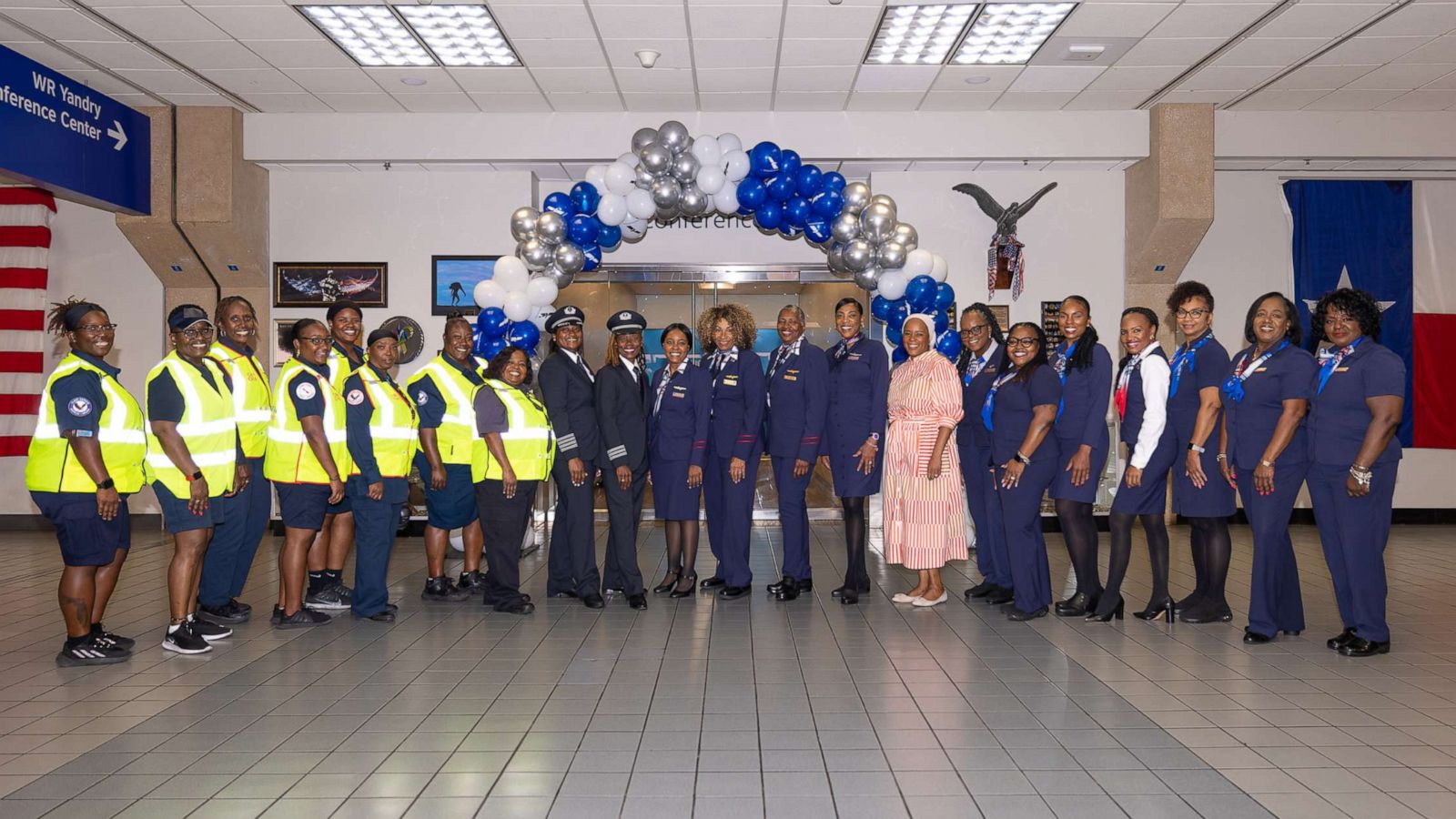 PHOTO: All-Black female crew operates an American Airlines flight from Dallas to Phoenix paying tribute to trailblazer Bessie Coleman, who was the first Black woman to earn a pilot's license in 1921.