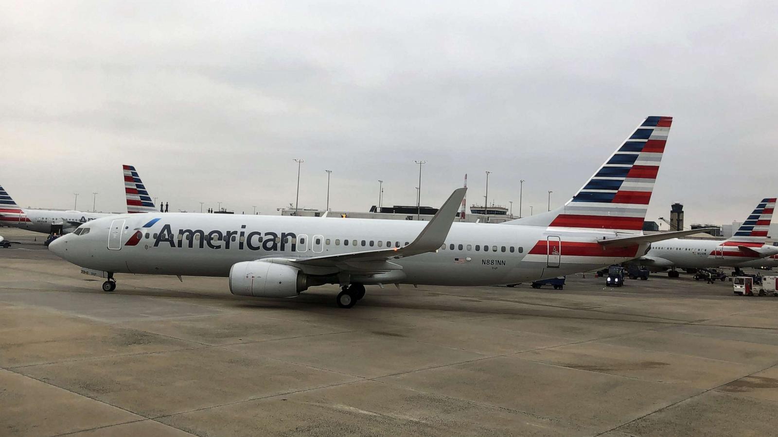 PHOTO: An American Airlines plane is seen on Feb. 17, 2019 at Charlotte International Airport in Charlotte, North Carolina.