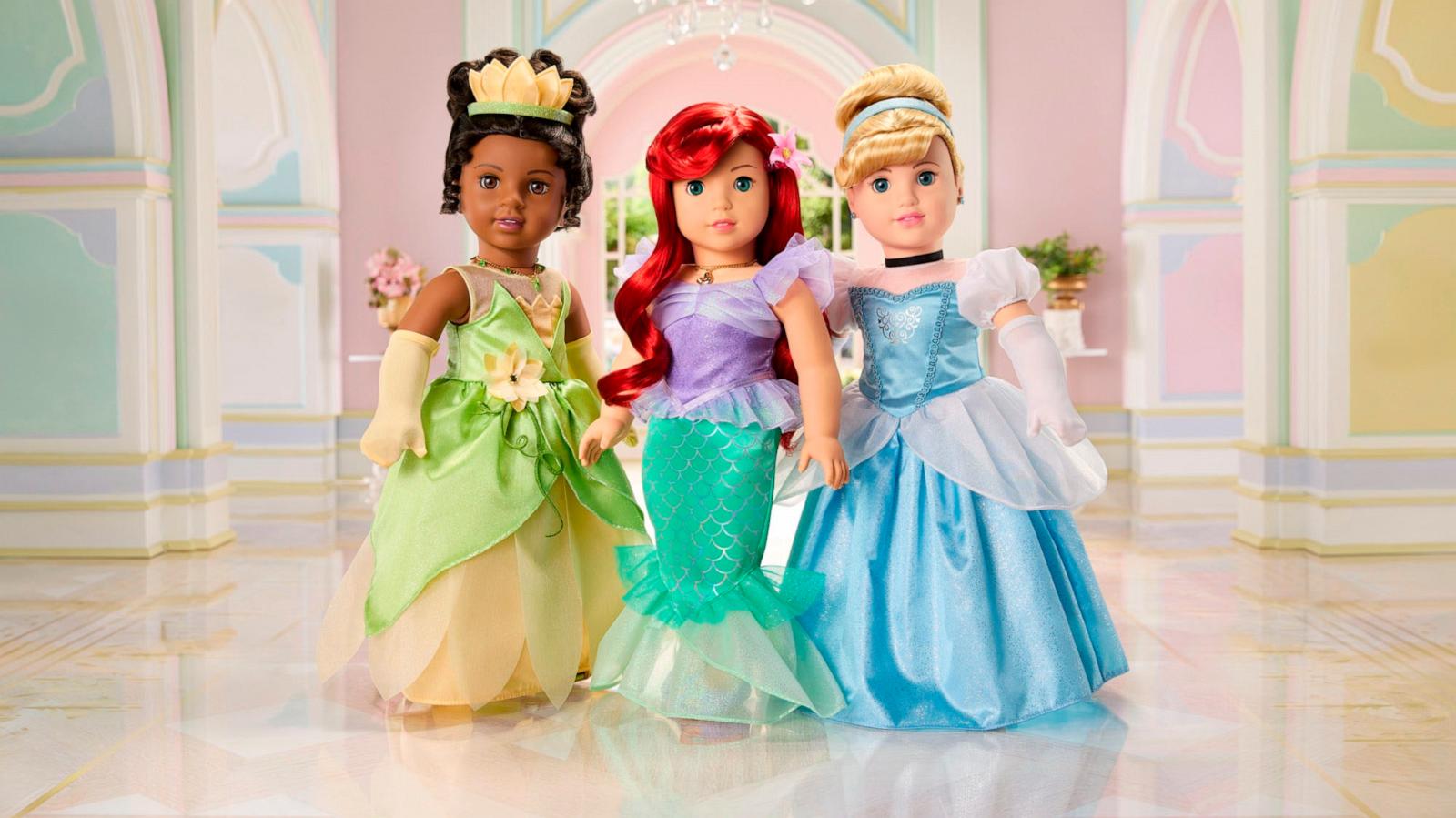 American Girl and Disney release enchanting Disney princess collection  featuring Tiana, Cinderella and Ariel - Good Morning America