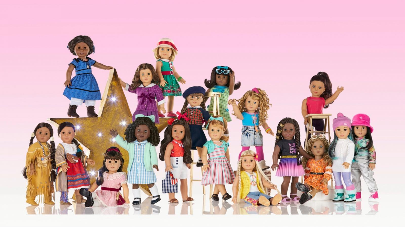 PHOTO: A photograph of Mattel's American Girl doll line.