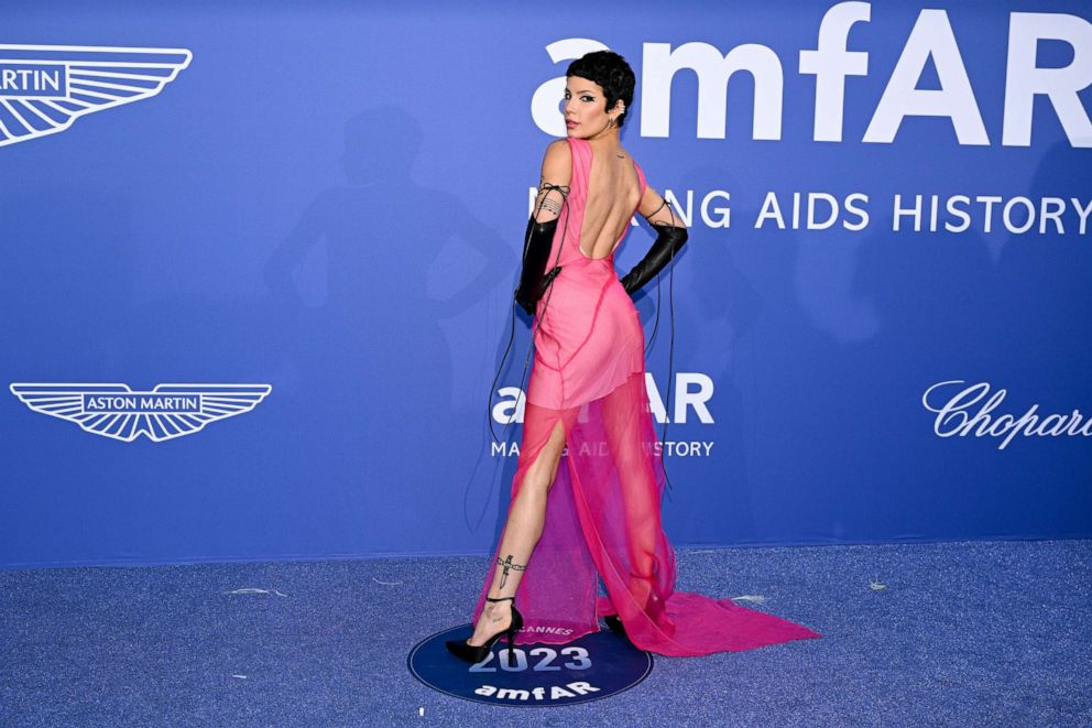 PHOTO: Halsey attends the amfAR Cannes Gala 2023 Sponsored by Aston Martin at Hotel du Cap-Eden-Roc, May 25, 2023, in Cap d'Antibes, France.