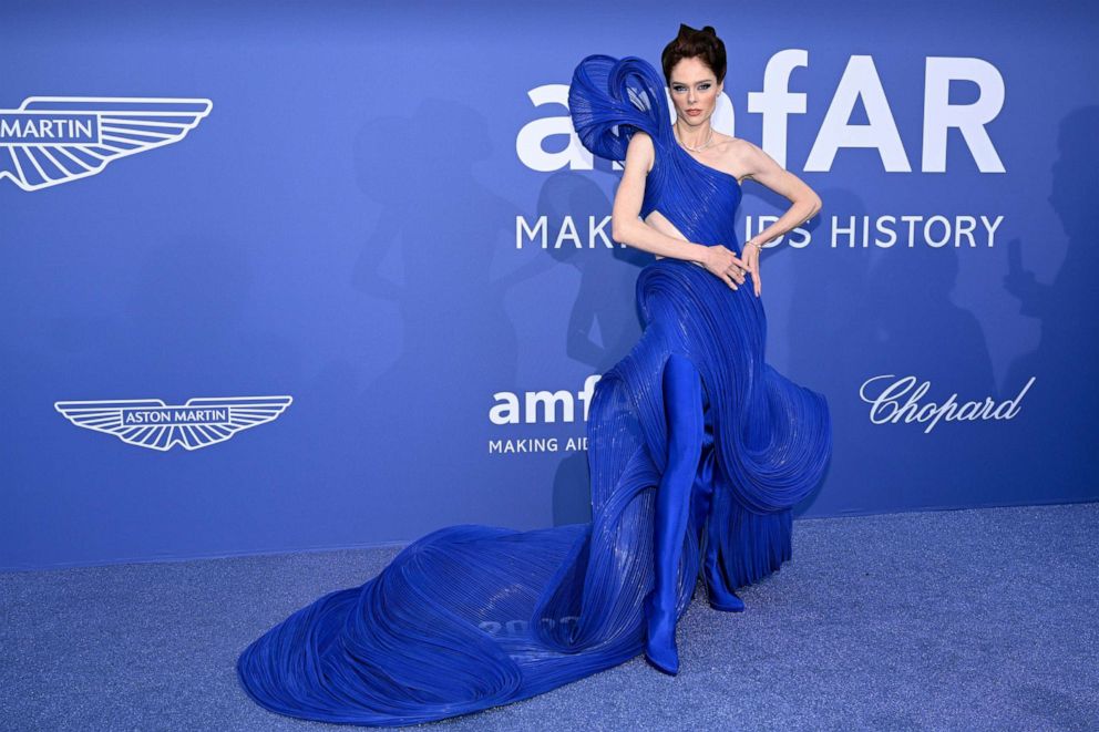 PHOTO: Coco Rocha attends the amfAR Cannes Gala 2023 Sponsored by Aston Martin at Hotel du Cap-Eden-Roc, May 25, 2023, in Cap d'Antibes, France.