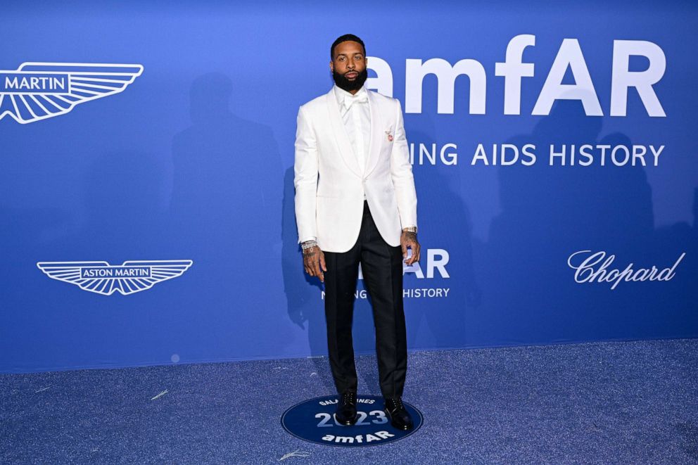 PHOTO: Odell Beckham Jr. attends the amfAR Cannes Gala 2023 Sponsored by Aston Martin at Hotel du Cap-Eden-Roc, May 25, 2023, in Cap d'Antibes, France.