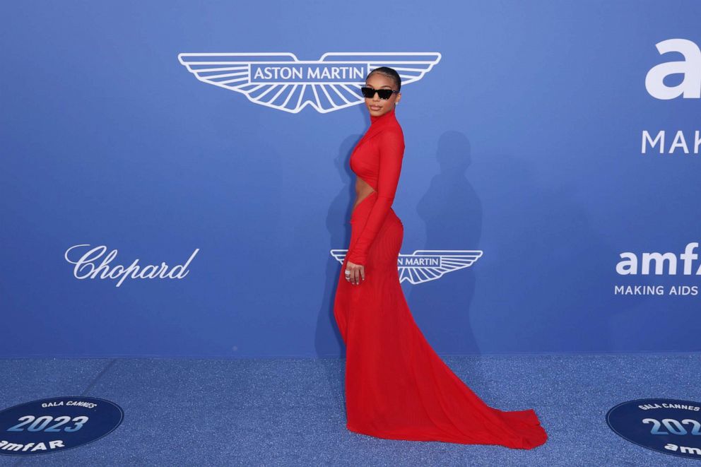 PHOTO: Lori Harvey attends the amfAR Cannes Gala 2023 where guests sipped Clase Azul Tequila at Hotel du Cap-Eden-Roc, May 25, 2023, in Cap d'Antibes, France.