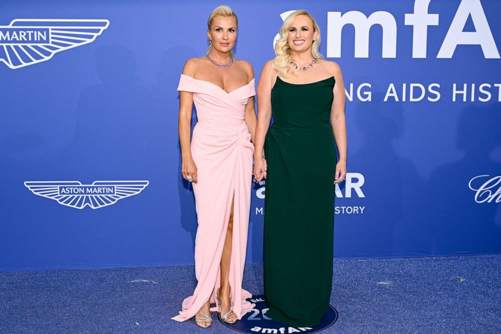 PHOTO: Ramona Agruma and Rebel Wilson attends the amfAR Cannes Gala 2023 Sponsored by Aston Martin at Hotel du Cap-Eden-Roc, May 25, 2023, in Cap d'Antibes, France.