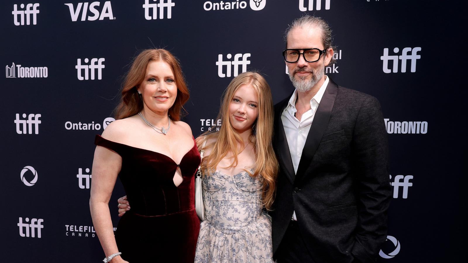 PHOTO: Amy Adams, Aviana Le Gallo, and Darren Le Gallo attend the TIFF Tribute Awards during the 2024 Toronto International Film Festival at Fairmont Royal York on September 08, 2024 in Toronto, Ontario.