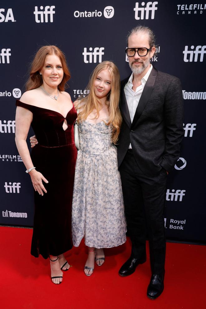 PHOTO: Amy Adams, Aviana Le Gallo, and Darren Le Gallo attend the TIFF Tribute Awards during the 2024 Toronto International Film Festival at Fairmont Royal York on September 08, 2024 in Toronto, Ontario.