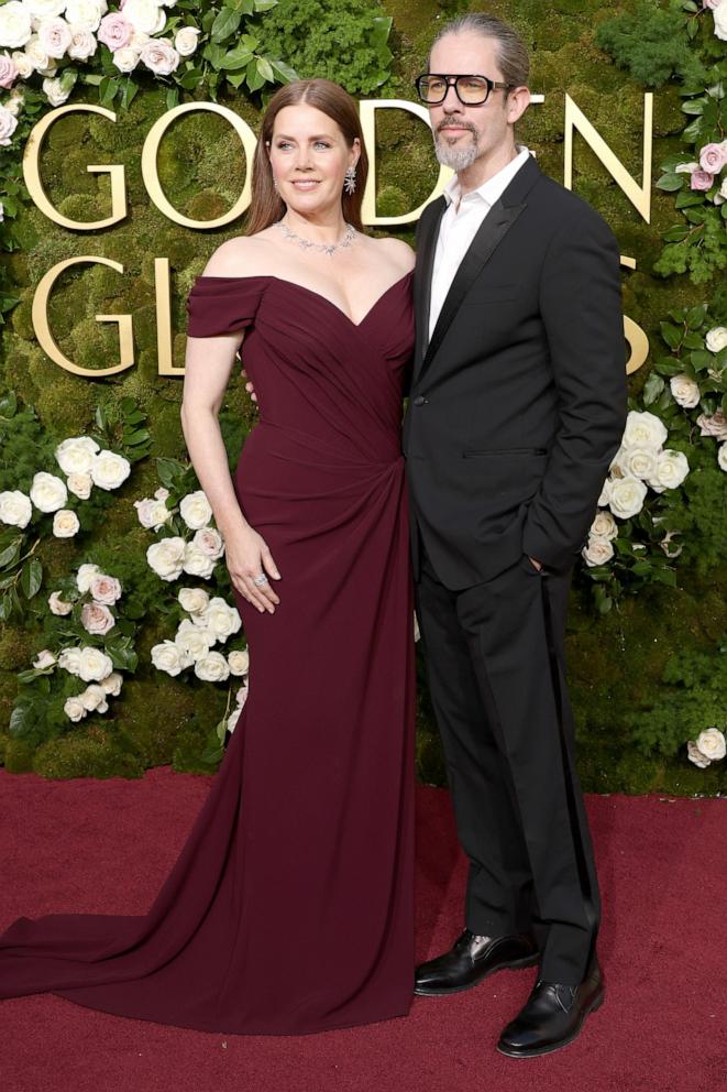 PHOTO: Amy Adams and Darren Le Gallo attend the 82nd Annual Golden Globe Awards, Jan. 5, 2025, in Beverly Hills, Calif.