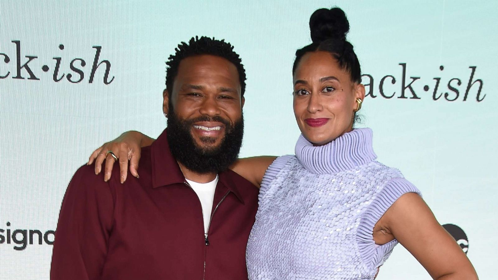 PHOTO: Anthony Anderson and Tracee Ellis Ross at an FYC event at the Rose Bowl in Pasadena on June 15, 2021.