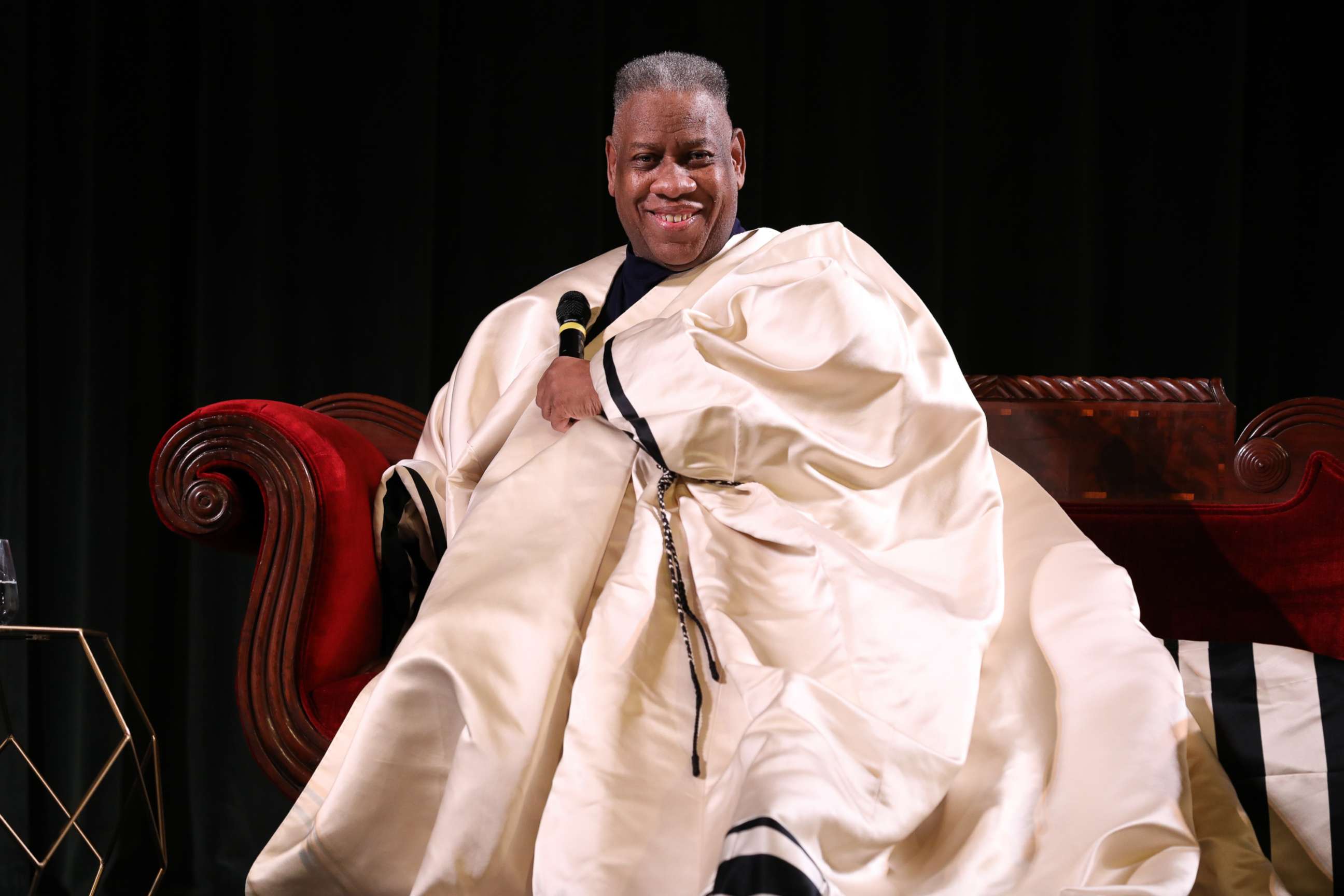 PHOTO: Andre Leon Talley speaks during "The Gospel According to Andre" Q&A during the 21st SCAD Savannah Film Festival on Nov. 2, 2018, in Savannah, Ga.