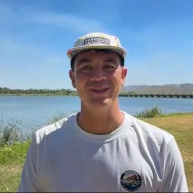 PHOTO: Marathon swimmer Andy Donaldson swam with 5,500 crocodiles in Australia in an attempt to break his fourth Guinness World Record.