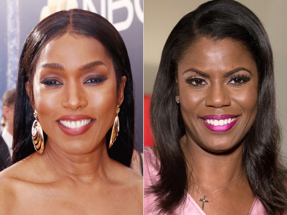 PHOTO: From Left:Angela Bassett attends the Emmy Awards, Sept. 17, 2018 in Los Angeles and on Aug. 14, 2018, Omarosa Manigault Newman smiles during an interview in New York.