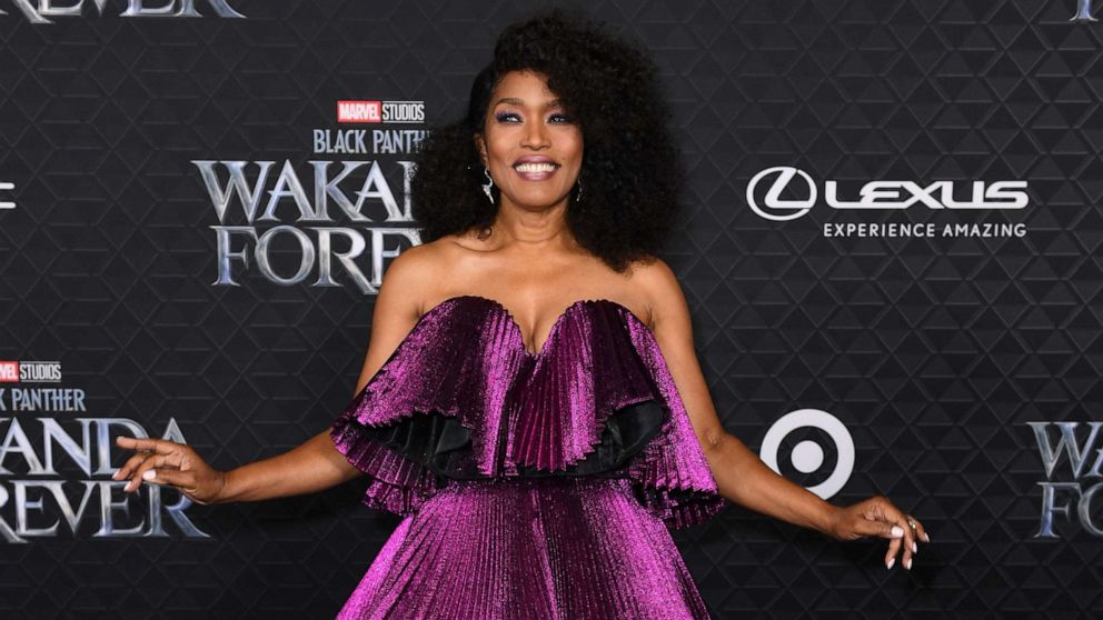 PHOTO: US actress Angela Bassett arrives for the world premiere of Marvel Studios' "Black Panther: Wakanda Forever" at the Dolby Theatre in Hollywood, California, on October 26, 2022.