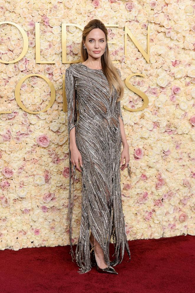 PHOTO: Angelina Jolie attends the 82nd Annual Golden Globe Awards, Jan. 5, 2025, in Beverly Hills, Calif.