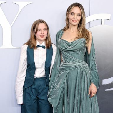 PHOTO: In this June 16, 2024, file photo, Vivienne Jolie-Pitt and Angelina Jolie attend the 77th Annual Tony Awards at David H. Koch Theater at Lincoln Center in New York.