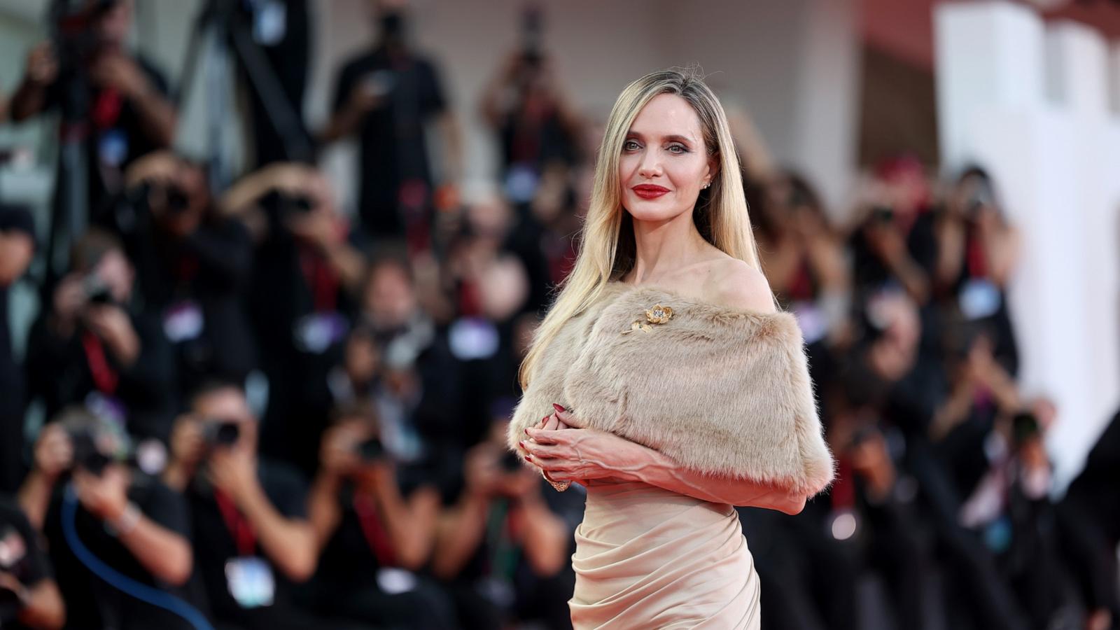 PHOTO: Angelina Jolie attends a red carpet for the series "Maria" during the 81st Venice International Film Festival, Aug. 29, 2024, in Venice, Italy.