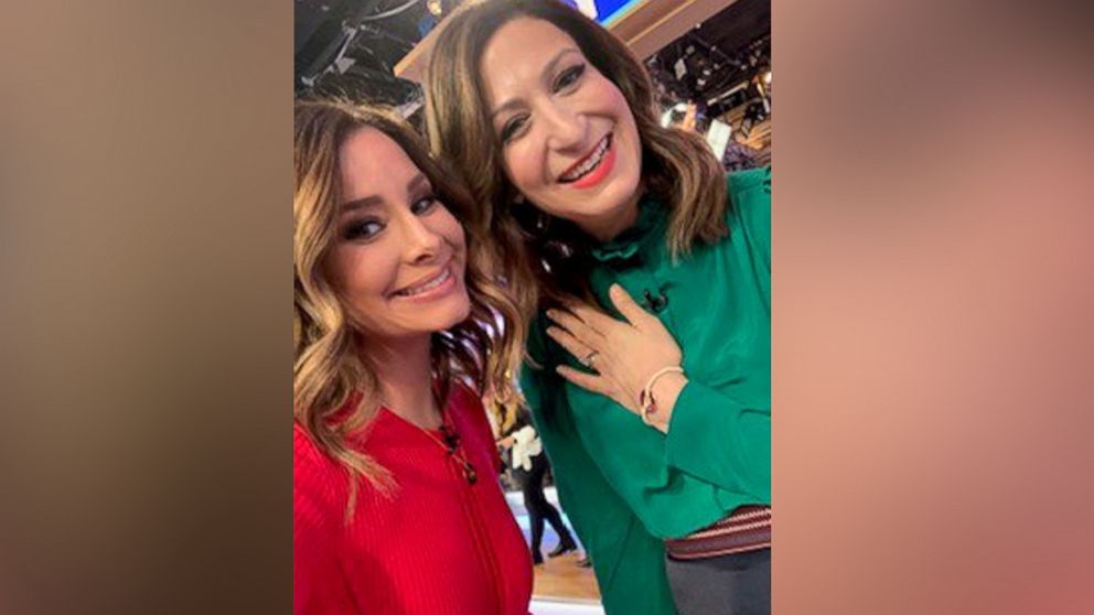 PHOTO: "The Big Life" author Ann Shoket, right, and ABC News' Rebecca Jarvis pose with MyIntent Project jewelry displaying their words of the year.