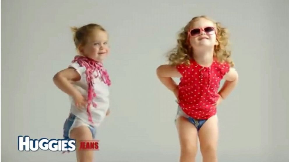 Baby Girls Naked Porn - Some Call Huggies Diapers Ad in Israel Sexually Suggestive ...