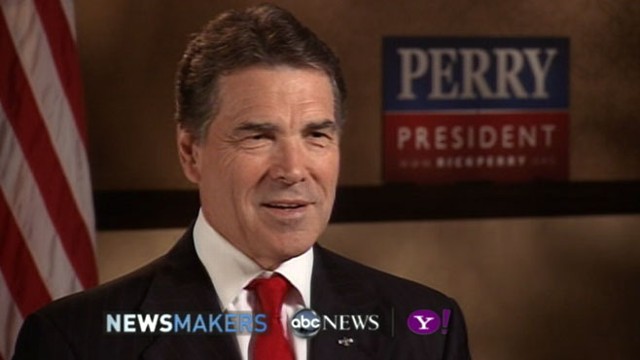 Rick Perry Transcript Of Abc Yahoo News Exclusive Interview Abc