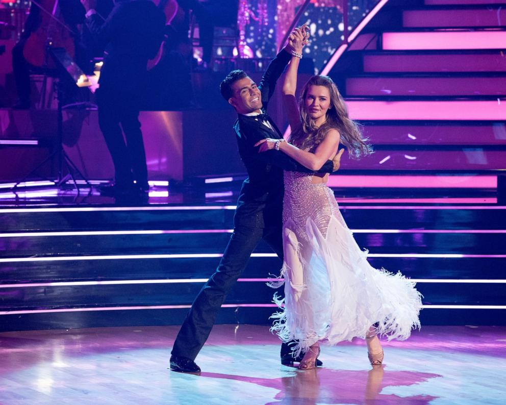 PHOTO: Anna Delvey and Ezra Sosa compete on "Dancing With The Stars."