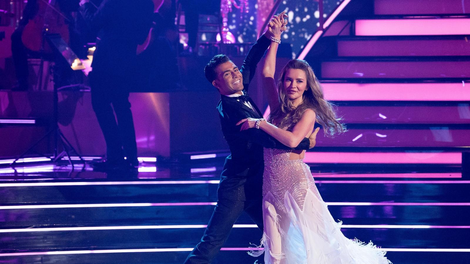 PHOTO: Anna Delvey and Ezra Sosa compete on "Dancing With The Stars."