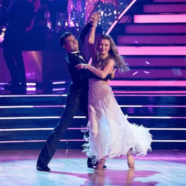 PHOTO: Anna Delvey and Ezra Sosa compete on "Dancing With The Stars."