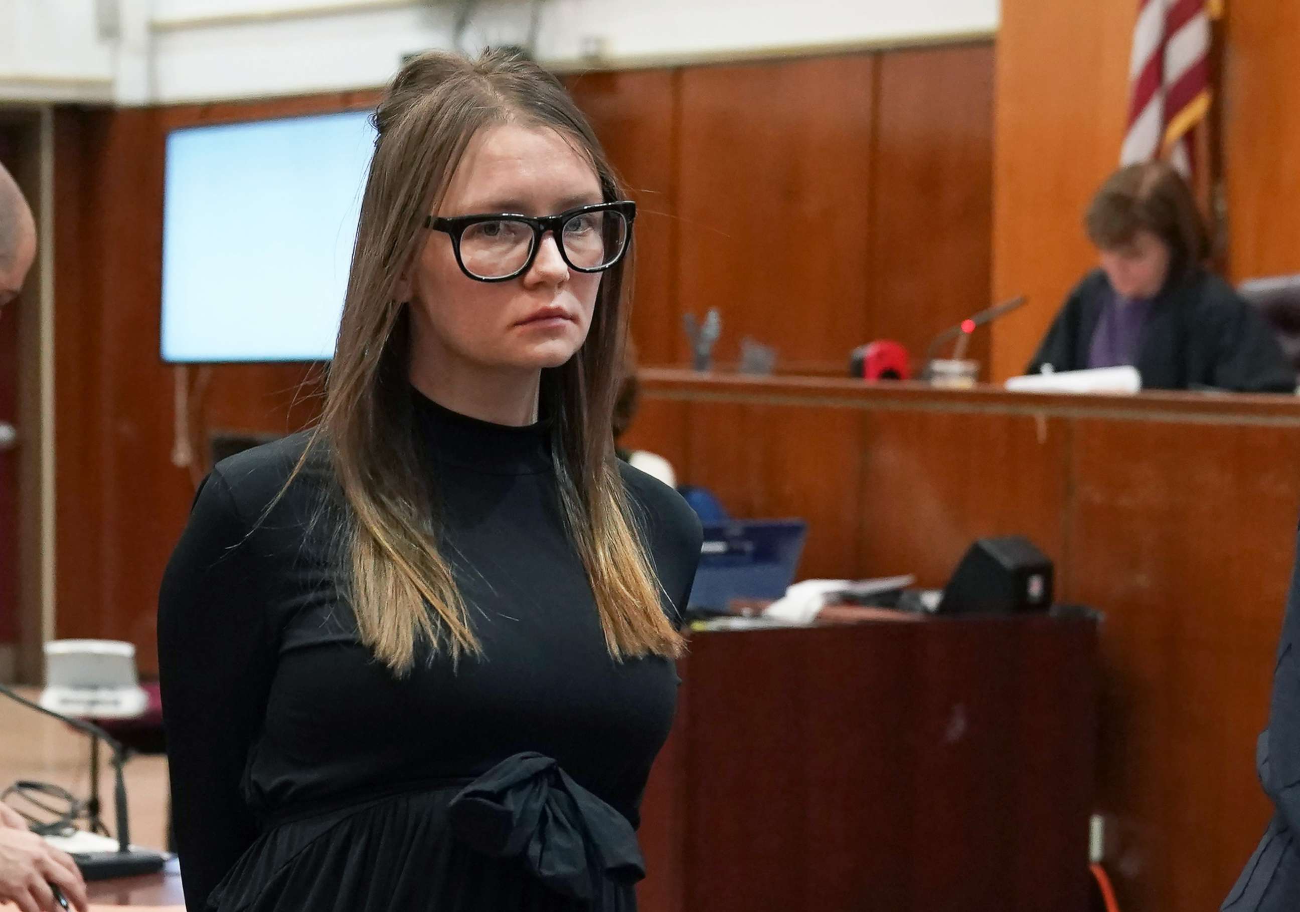 PHOTO: Fake German heiress Anna Sorokin is led away after being sentenced in Manhattan Supreme Court May 9, 2019, following her conviction last month on multiple counts of grand larceny and theft of services.