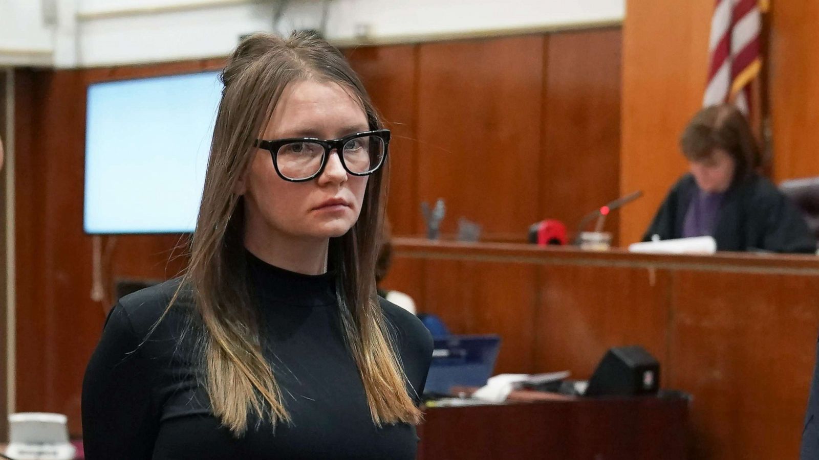 PHOTO: Fake German heiress Anna Sorokin is led away after being sentenced in Manhattan Supreme Court May 9, 2019, following her conviction last month on multiple counts of grand larceny and theft of services.