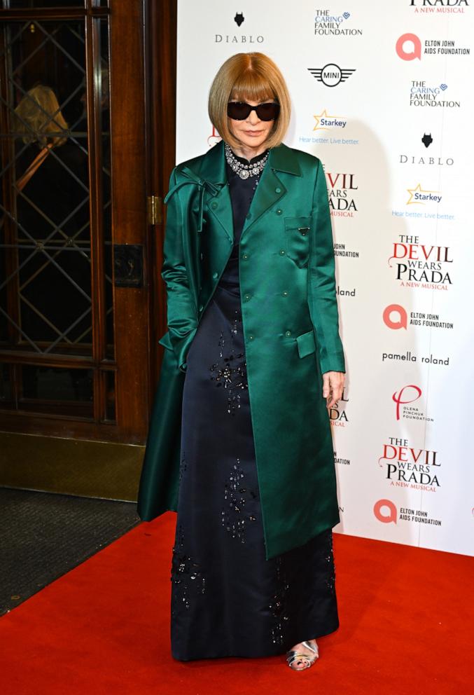 PHOTO: Anna Wintour attends "The Devil Wears Prada: The Musical" World Premiere, Dec. 1, 2024, in London.